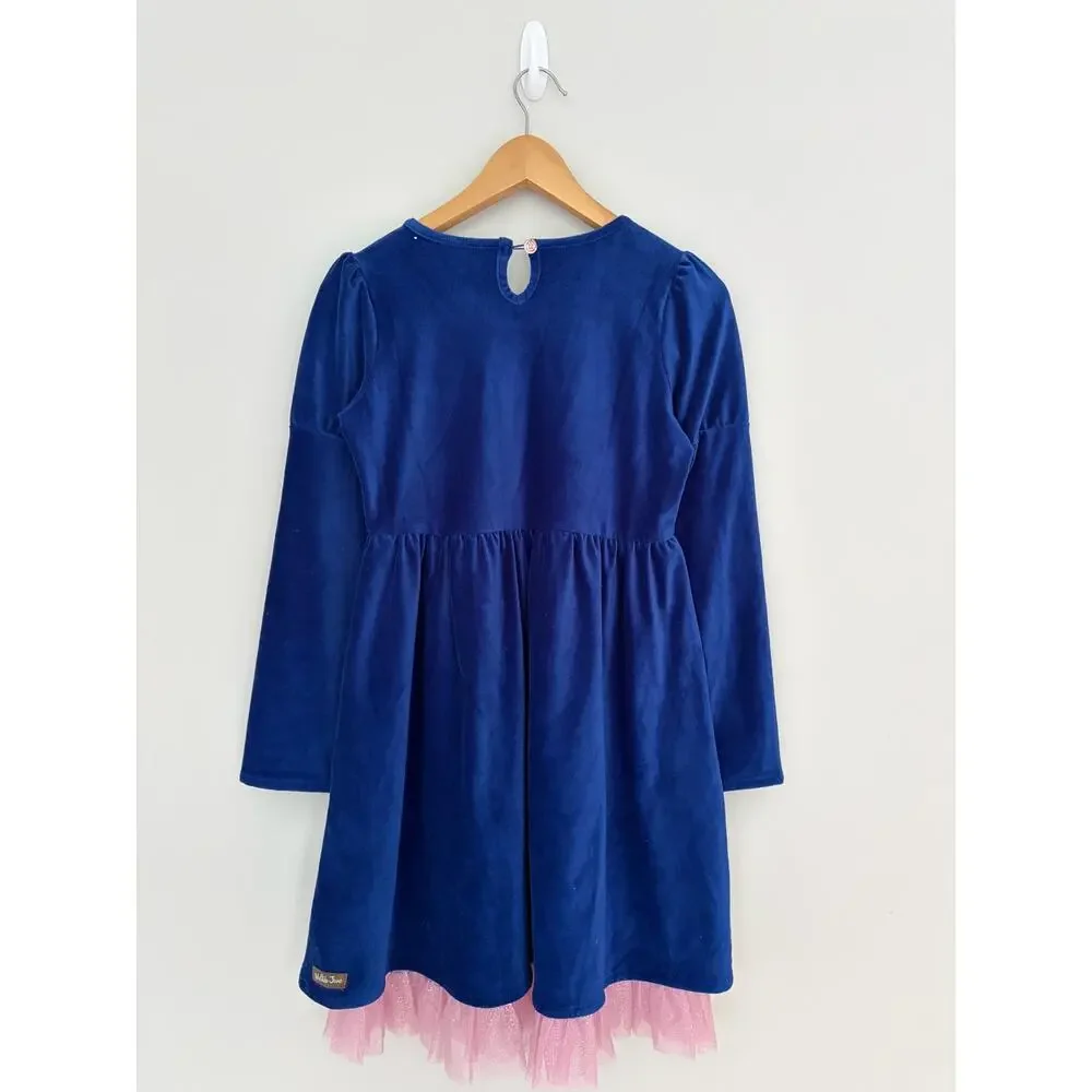 MATILDA JANE girls sz 14 Heart to Heart Blue Clara Dress EUC